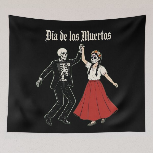 Item preview, Dia de los muertos day of the dead mexican dancing designed and sold by Yellowriversss.