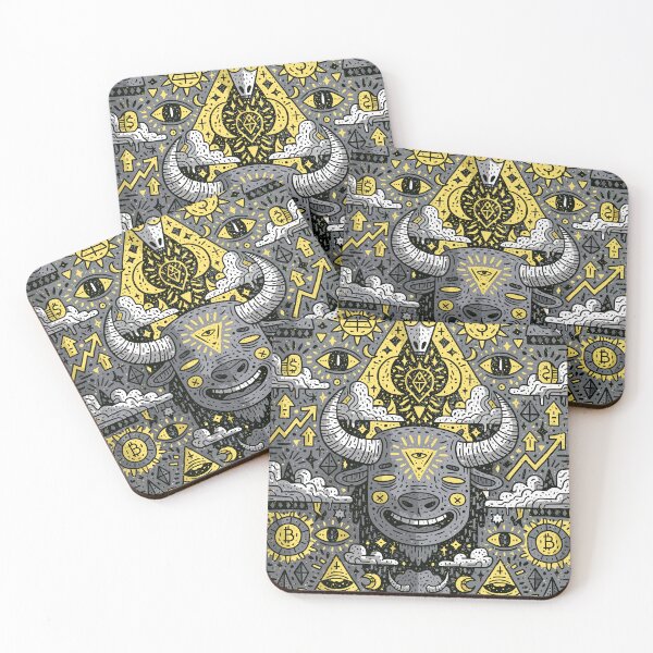 Item preview, Maximalist Prosperity Bull Esoteric Doodle designed and sold by Romgora.