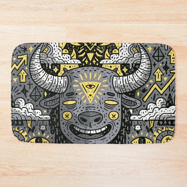 Item preview, Maximalist Prosperity Bull Esoteric Doodle designed and sold by Romgora.