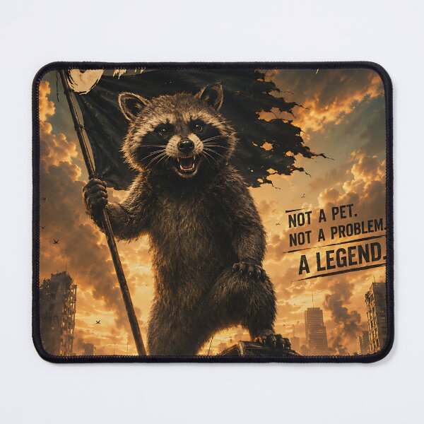 Item preview, Jimothy Raccoon Rebel Legend Poster designed and sold by Jaideep Walia.