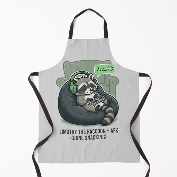 Item preview, Jimothy the Raccoon AFK Gone Snacking Shirt – Funny Gamer Trash Panda Tee designed and sold by ZyxDes.