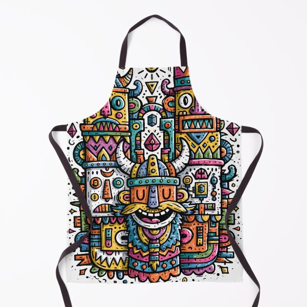 Item preview, Colorful Psychedelic Tribal Totem Art designed and sold by Romgora.