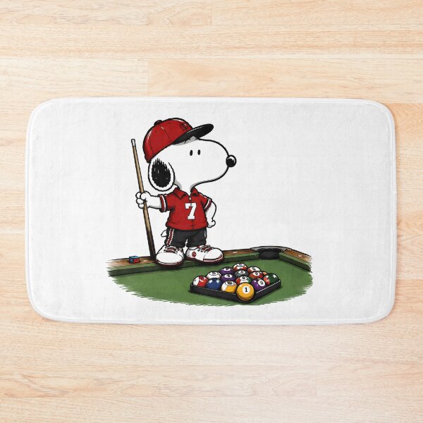 Item preview, Cute Snoopy Playing Pool | Funny Billiards Fan Art designed and sold by artizallart.