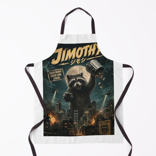 Item preview, Jimothy Trash Bandit Chaos King Raccoon Poster designed and sold by Jaideep Walia.