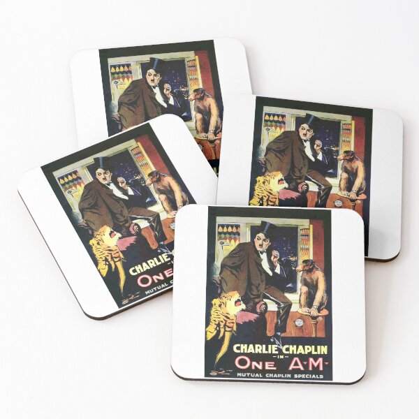 Item preview, Charlie Chaplin One A.M. Vintage Silent Film Poster designed and sold by klisexbyu11.