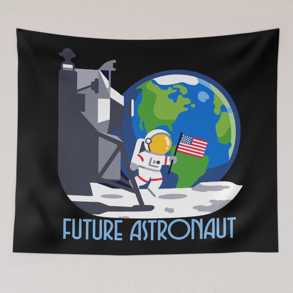 Item preview, Kids Future Astronaut Man On The Moon Astronomy Gift designed and sold by Colorfulman.