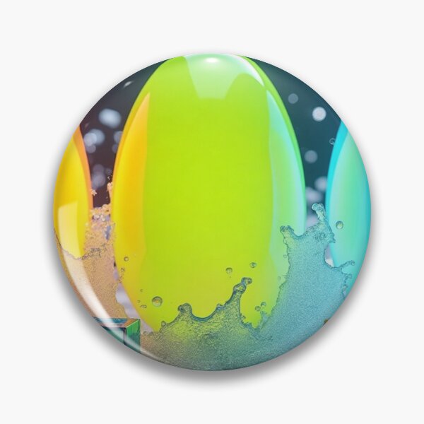 Item preview, Colorful Neon Abstract Eggs with Water Splash. designed and sold by fbtrisha.