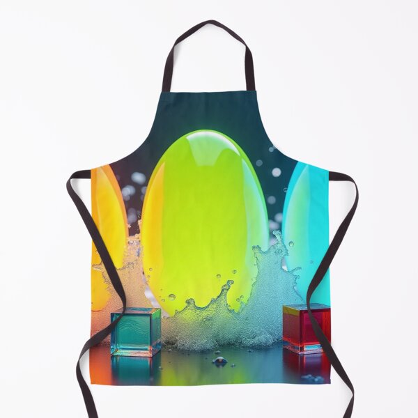Item preview, Colorful Neon Abstract Eggs with Water Splash. designed and sold by fbtrisha.