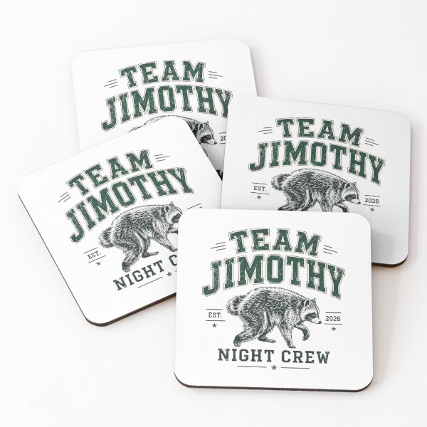 Item preview, Team Jimothy Crew Night Est 2026 Seattle Raccoon Viral Memes designed and sold by OlakunleOloroz.