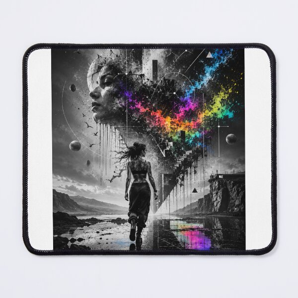 Item preview, Fragments of Awakening - Surreal Double Exposure Art designed and sold by Personiq Kaleido.