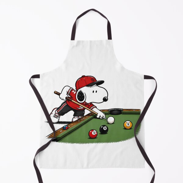 Item preview, Cute Snoopy Lining Up the Winning Shot | Funny Billiards Fan Art designed and sold by artizallart.