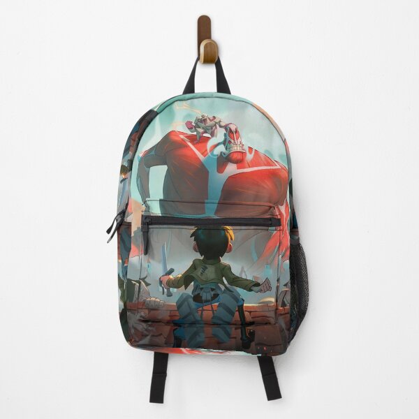 Item preview, Chibi Scout Facing the Colossal Titan designed and sold by PRINTATSTUDIO.