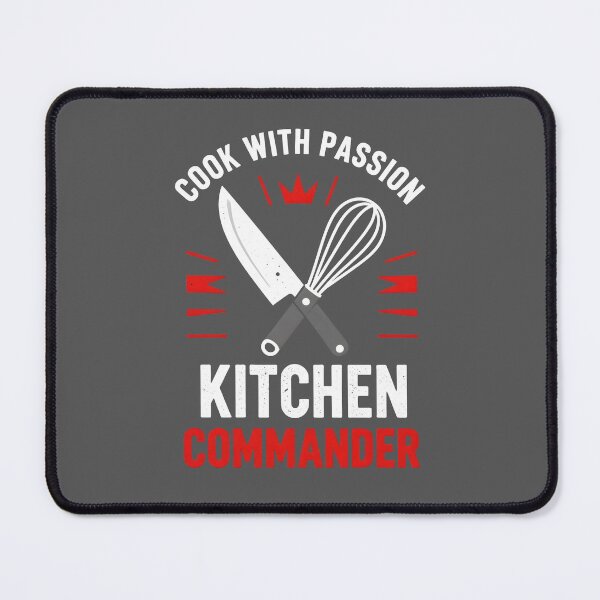 Item preview, Cook With Passion Kitchen Commander – Vintage Chef Cooking T-Shirt designed and sold by FestivityFinds.