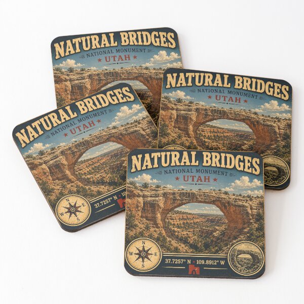 Item preview, Natural Bridges National Monument Utah Vintage Travel Sticker designed and sold by naturalsurvival.