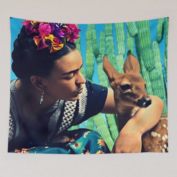 Item preview, Frida Kahlo With Deer designed and sold by FridaArtGallery.