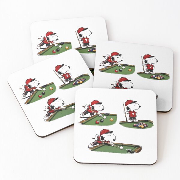 Item preview, Cute Snoopy Pool Action | Peanuts Billiards Fan Art designed and sold by artizallart.
