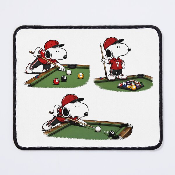 Item preview, Cute Snoopy Pool Action | Peanuts Billiards Fan Art designed and sold by artizallart.