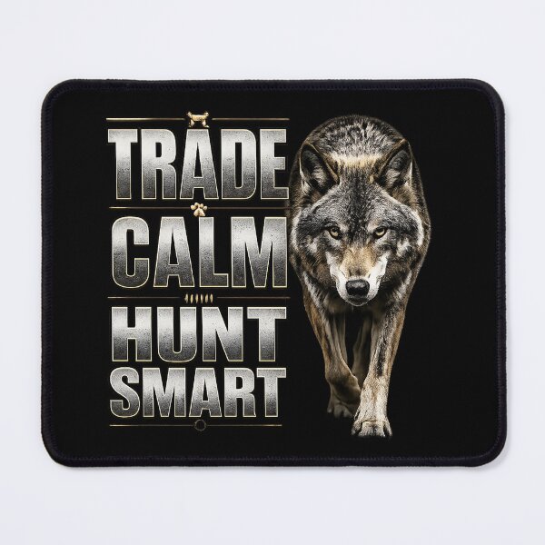 Item preview, Trade Calm Hunt Smart Wolf Trader Trading Motivation T-Shirt designed and sold by PipForgeStudio .