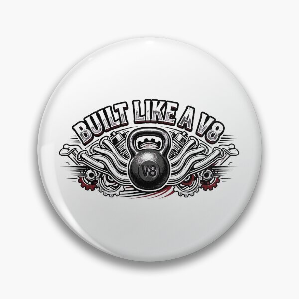 Item preview, Kettlebell V8,Kettlebell  car,built like a v8, ,car,car lovers ,V8 engine,car quote,Funny Kettlebell Design, Kettlebell Quote, weight lifting ,workout kettlebell  designed and sold by heroes-one.