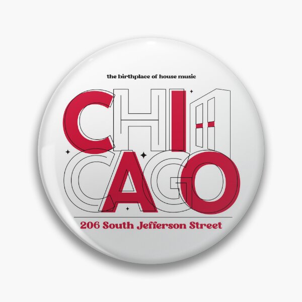 Item preview, Chicago House Music Birthplace Retro Typography Design designed and sold by TipTop GFX.