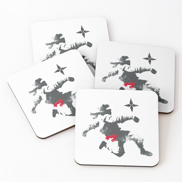Item preview, Stealthy Shadow Ninja Throwing Midair Shuriken Stencil designed and sold by EdvvinStudios.