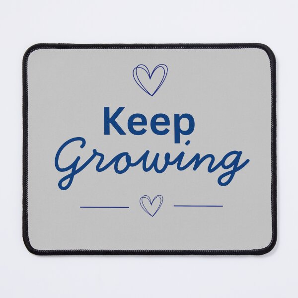 Item preview, Keep Growing - Inspirational Motivational Quote in Blue designed and sold by SeJaa.