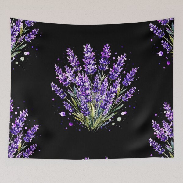 Item preview, Purple Lavender Watercolor Art – Elegant Botanical Floral Illustration designed and sold by ColorSplash123.