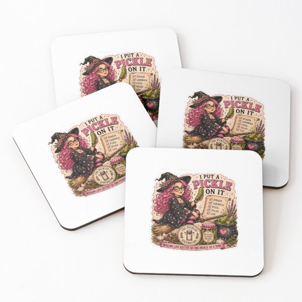 Item preview, I Put A Pickle On It - Funny Pickle Witch Sticker designed and sold by Imagine Ink Design Studio.