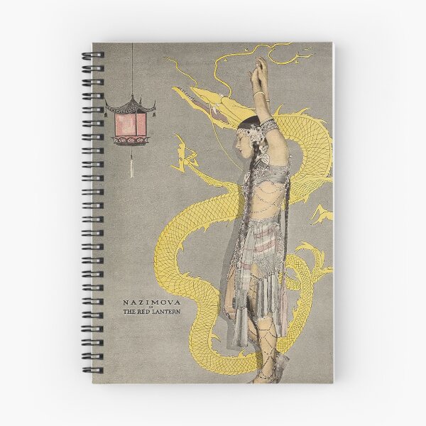 Item preview, Vintage Art Deco Oriental Dancer with Golden Dragon Poster designed and sold by pioniksua.