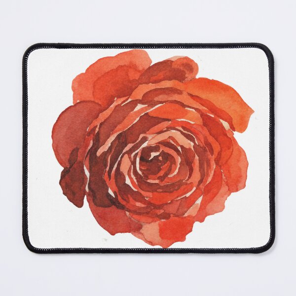 Item preview, Warm Terracotta Watercolor Rose Bloom Illustration designed and sold by wissal.studio.
