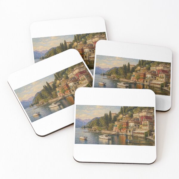 Item preview, Lake como, acrylic paint designed and sold by Mika N Lara.