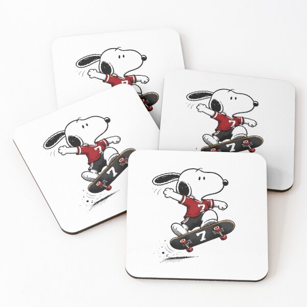 Item preview, Snoopy Catching Air | Cute Skateboarding Fan Art designed and sold by artizallart.