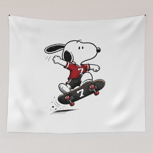 Item preview, Snoopy Catching Air | Cute Skateboarding Fan Art designed and sold by artizallart.