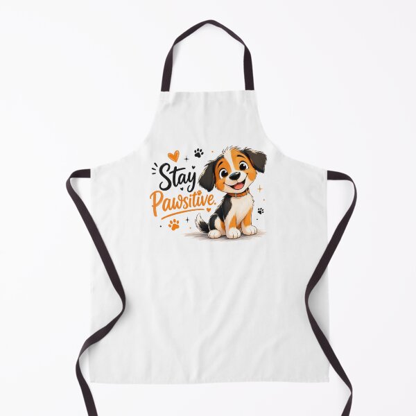 Item preview, Stay Pawsitive Cute Puppy Quote | Funny Dog Lover Inspirational Cartoon | Kawaii Pet Illustration designed and sold by CRAZZYDOODLES.