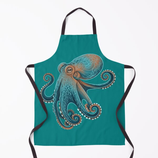 Item preview, Blue Octopus Art – Detailed Marine Creature Illustration for Ocean Lovers designed and sold by ZyxDes.