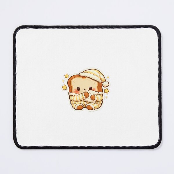 Item preview, Pajama Toast Sticker Kawaii Breakfast Aesthetic for Food Lovers & Cozy Fans designed and sold by CutePrintCorner.