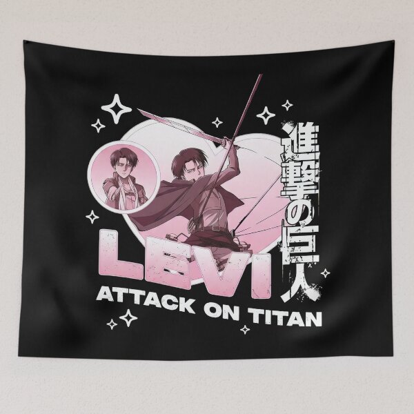 Item preview, Captain Levi Combat Pose with Heart designed and sold by PRINTATSTUDIO.