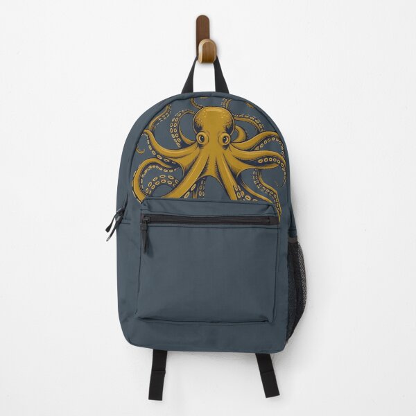 Item preview, Golden Octopus Art – Detailed Nautical Sea Creature Illustration for Ocean Lovers designed and sold by ZyxDes.