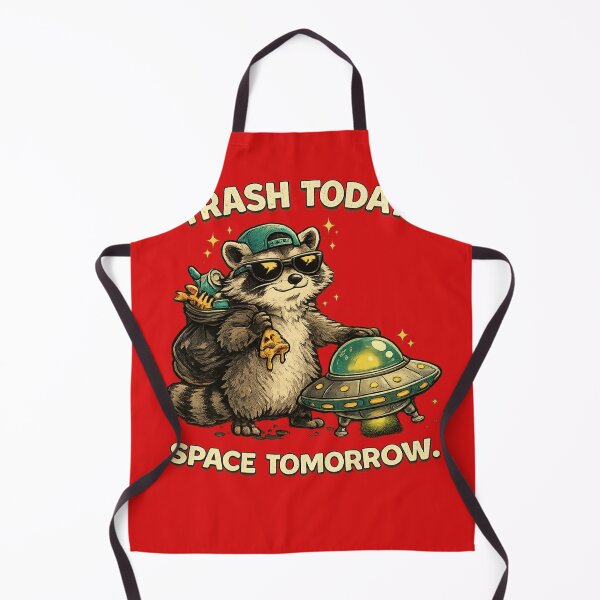 Artikelvorschau, Space Tomorrow | Cute Raccoon UFO Adventure Design entworfen und verkauft von VasiArtLab.