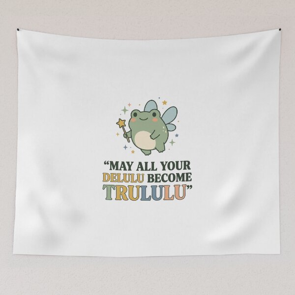 Item preview, Fairy Frog Delulu Become Trululu Cute Manifestation Aesthetic designed and sold by dudelinart.