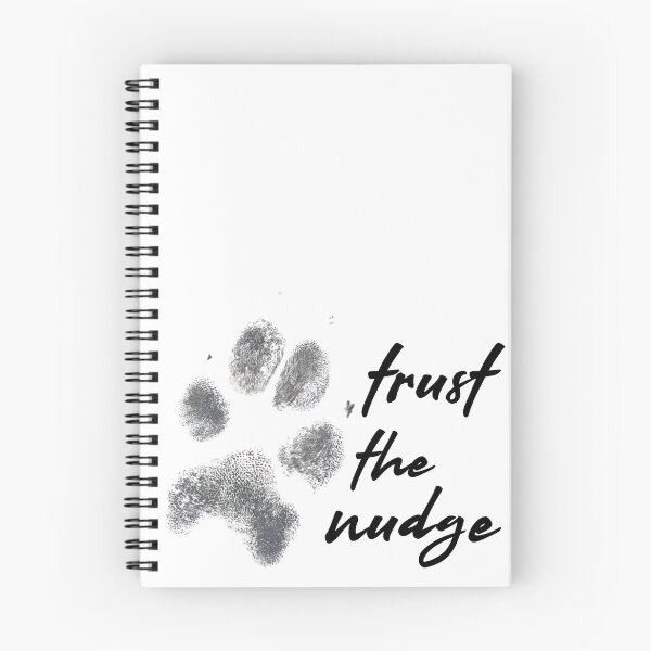 Item preview, Trust the Nudge - Bea's Paw Print (Slant Black) designed and sold by Lanie B Meyer.