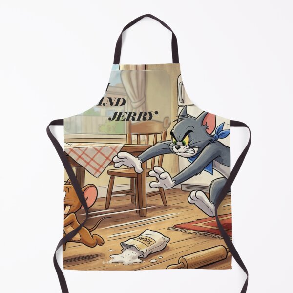 Item preview, Funny Retro Cat vs Mouse Kitchen Chase Art designed and sold by ar0001.