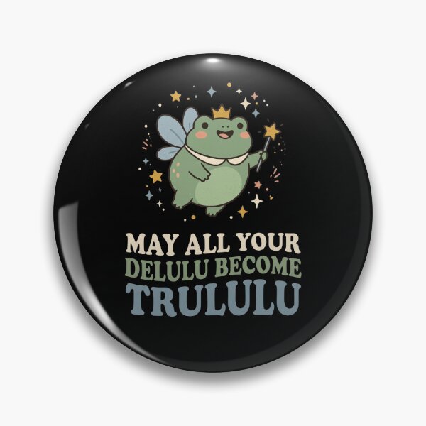 Item preview, May All Your Delulu Become Trululu - Whimsical Goblincore Frog designed and sold by dudelinart.