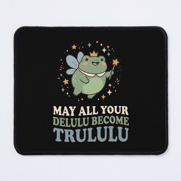 Item preview, May All Your Delulu Become Trululu - Whimsical Goblincore Frog designed and sold by dudelinart.