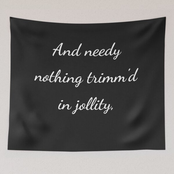 Item preview, “And needy nothing trimm'd in jollity,” - handwriting white designed and sold by ariksworld.