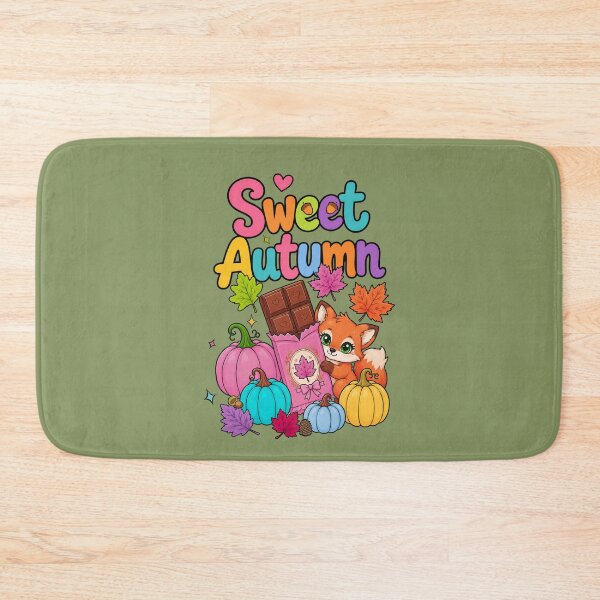 Item preview, Sweet Autumn – Cute Fox with Chocolate & Pastel Pumpkins designed and sold by Aimetoi.