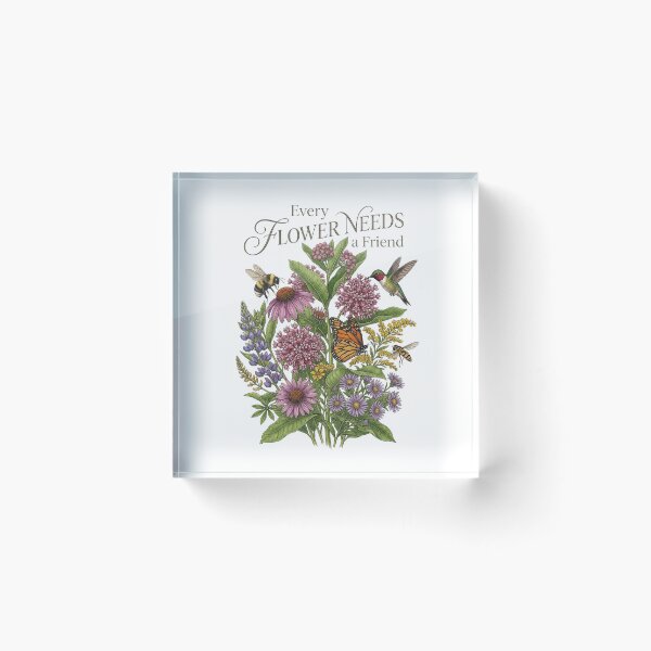 Item preview, Every Flower Needs a Friend Pollinator Garden Floral Design designed and sold by PGRprint.