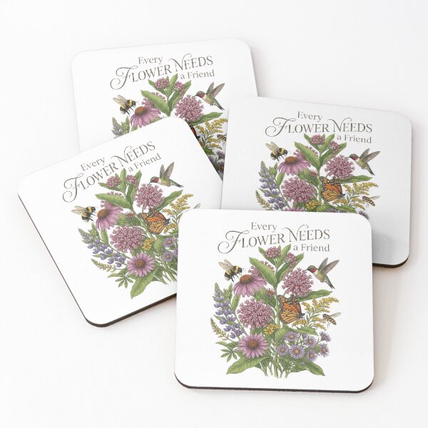 Item preview, Every Flower Needs a Friend Pollinator Garden Floral Design designed and sold by PGRprint.