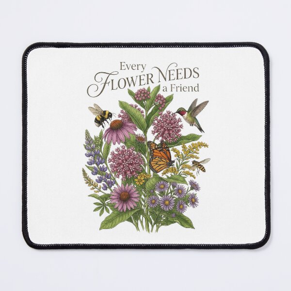 Item preview, Every Flower Needs a Friend Pollinator Garden Floral Design designed and sold by PGRprint.