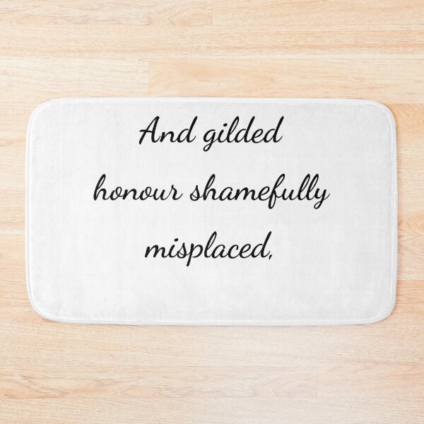 Item preview, “And gilded honour shamefully misplaced,” - handwriting black designed and sold by ariksworld.